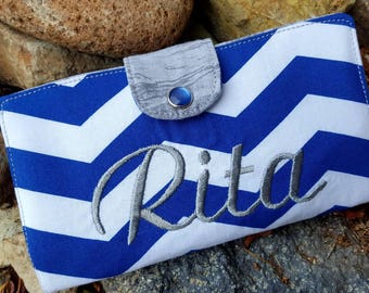 Personalized Chevron Checkbook Cover, Monogrammed Checkbook wallet, Checkbook with Name