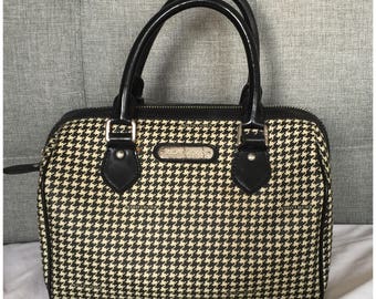 Vintage Ralph Lauren Houndstooth Doctor Speedy Boston Bag