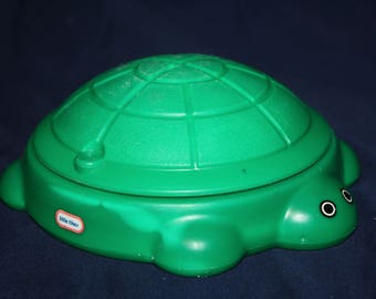 little tikes green turtle sandbox