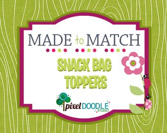 Snack bag topper | Etsy