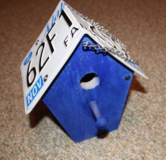 Alabama Farm Plate 2000 Alabama license plate wren birdhouse