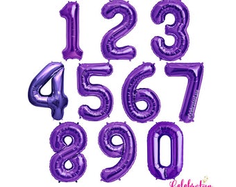 Purple numbers | Etsy