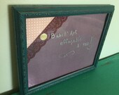 Élégant tableau d'affichage babillard pour écrire sur vitre effaçable à sec main avec cadre récupéré organisation communication cuisine