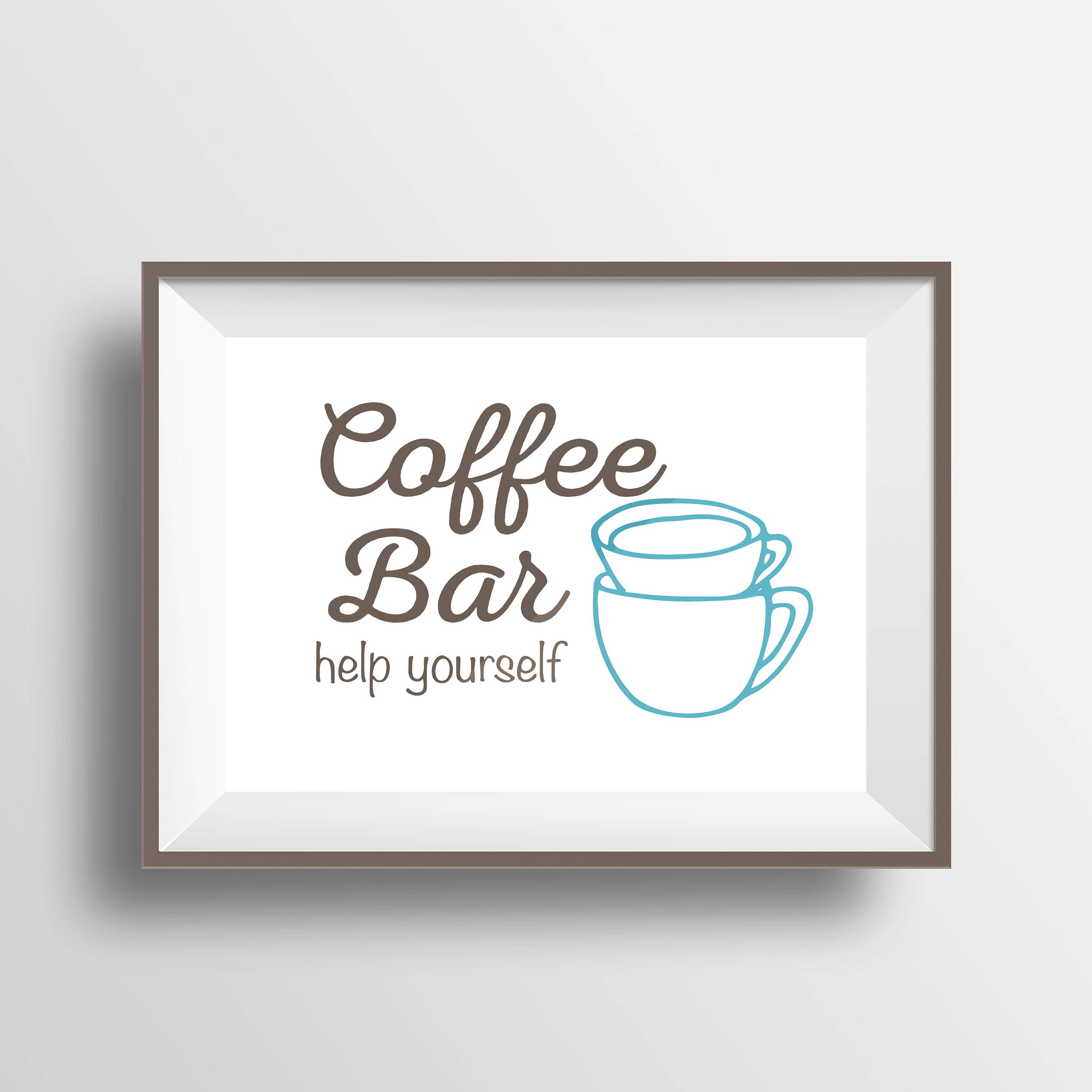 Coffee Bar Printable Coffee Bar Help Yourself Print Instant