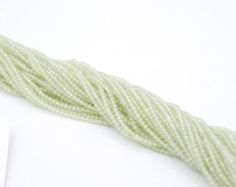Prehnite Faceted Rondelle Bead 2.5mm