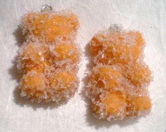X 1 bear orange polymer clay