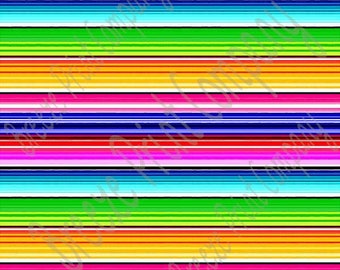 Heat transfer or adhesive serape stripe pattern Mexican blanket patterned sheet HTV 4105