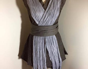 The Last Jedi Hero Rey Tunic, Obi and Drape Episode 8 Costume