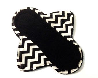 Menstrual Pad, 7.5" Stay-Dry Reusable Cloth Pad - Light / Pantyliner period pad, mama cloth menstrual pad, zero waste gift for her, csp