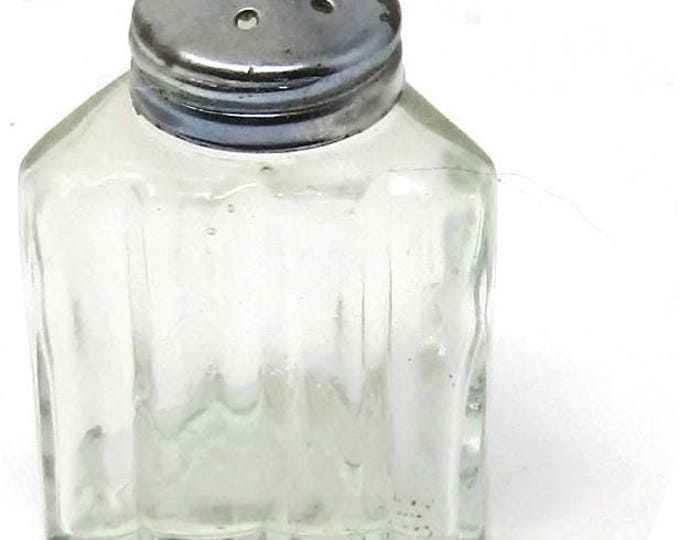 Vintage Pressed Glass Condiment Set with Tray - Brama Davidson Salt Pepper Shakers - Oil Vinegar Cruets Mustard Dish - 1940s Art Deco Mom