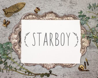 Starboy. Handwritten typeface. Calligraphy font. Get these downloadable fonts, perfect for wedding.