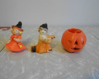 Three Vintage Gurley Candles