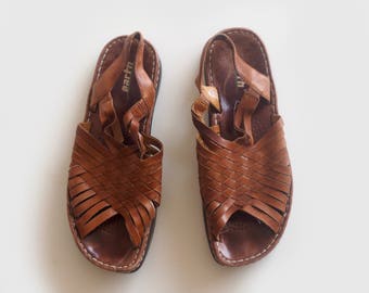 Barefoot Men Sandals 100 % Genuine leather Barefoot Huarache