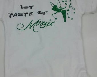 Disney Baby's 1st visit vacation trip magic bodysuit creeper 3-6 mos Tink