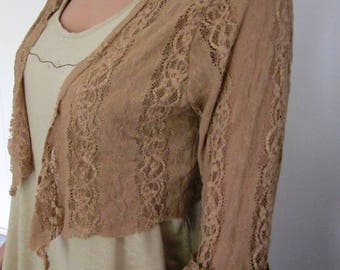 Shabby chic lace Bolero