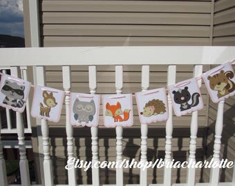 Woodlands Baby Shower Banner