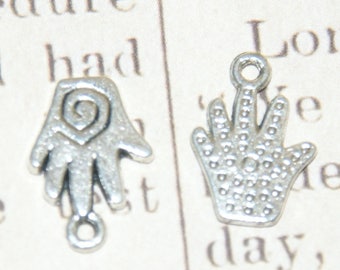 3 hand and engraving argente18mm metal charms