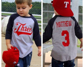 3rd birthday shirt, Baseball birthday shirt, boys birthday shirt, baseball t-shirt, baseball birthday party, baseball jersey, baseball