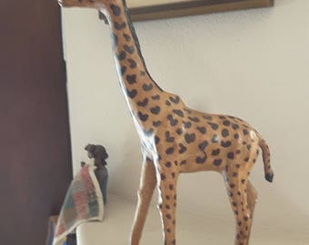 Paper Mache Giraffe Approximately 19" Tall