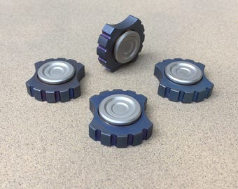 Rotobow Nano Ti anodized Blue custom made fidget spinner