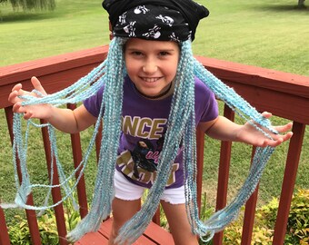 Uma Descendants 2 wig inspired by Uma from Disney Descendants 2, Uma wig, Uma hat, Pirate wig, Octopus wig (Please read Item details)