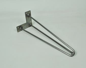 18" - 23" Three Rod Hairpin Legs, 3/8" Rod