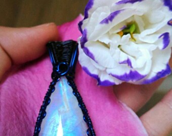 RESERVED Huge rainbow moonstone