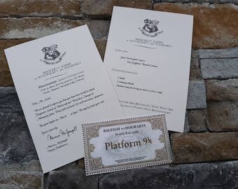 Custom Harry Potter Invitation