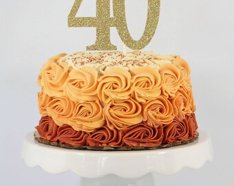 40th Cake Topper | 40th Birthday Topper | 40th Cake Topper | Cake Topper | 40th Anniversary | 40th Birthday Decor | 40th Birthday Party