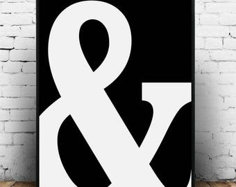 Ampersand Wall Art ampersand symbol | etsy Ampersand Wall Art ampersand symbol | etsy