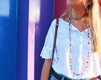 Beaded Double Wrap Necklace - Boho Blend