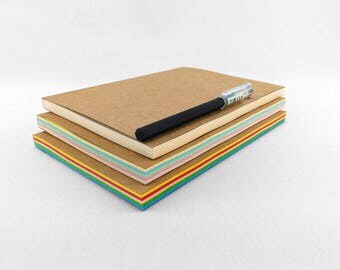 COLORED Paper Journal, Notebook, A5 Journal, Sketchbook, Blank Journal, Personalized Notebook, Custom Cute Journal, Minimal Journal, Diary