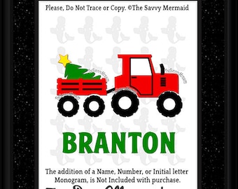 Christmas SVG file Boys- Christmas Truck Svg- Christmas Truck DXF- Christmas Tree Svg Cut file- Tractor Svg Cricut- Silhouette Iron on Shirt