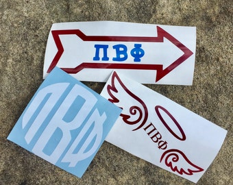 Pi Beta Phi Decals | Sorority Stickers | Sorority Decals | Officially Greek Licensed Product