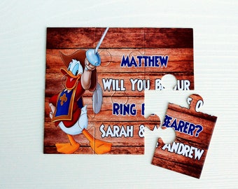 Will You Be Our Ring Bearer, Will You Be My Ring Bearer, Ring Bearer Puzzle, Ask Ring Bearer, Ring Bearer Proposal, Ring bearer Card