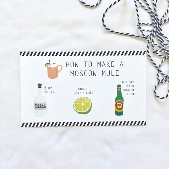 Moscow Mule Recipe Card