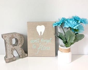 Escape The Bathroom Dental Floss dental hygiene art // floss like a boss // dental Escape The Bathroom Dental Floss dental hygiene art // floss like a boss // dental