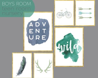 Teen boy wall art | Etsy
