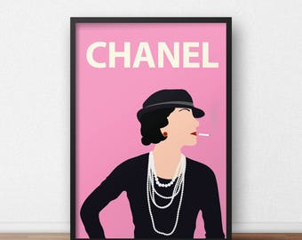 Paris Chanel Illustration Retro Art Digital Collage