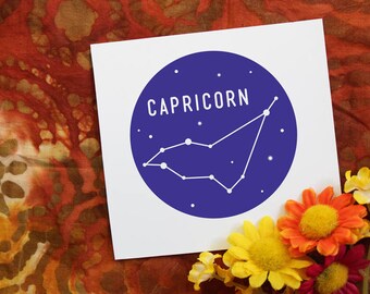 Zodiac Sign Vinyl Decal | Capricorn