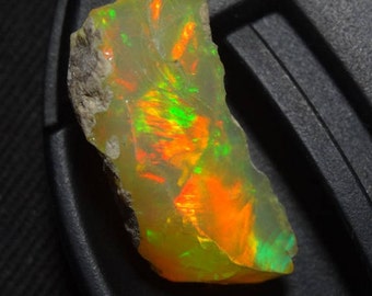 40% Off Natural ETHIOPIAN OPAL Rough Stone,19x10x8 mm Size, Multi Fire Opal Rough, Welo Opal Rough, +++ AAA Quality Ethiopian Opal Op#1270