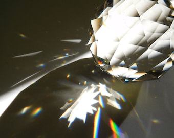 Wish Fulfilling Gem ~ Faceted Crystal Sphere