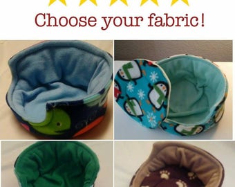 Custom Cuddle Cup for Guinea Pigs, Hedgehogs, Rabbits, and Other Small Pets, Guinea Pig Cuddle Cup, Hedgehog Cuddle Cup, Fleece Bedding