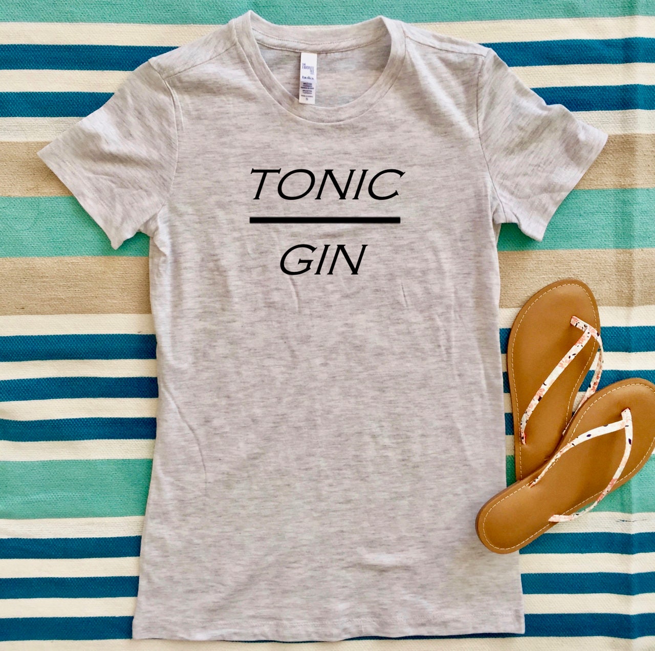 Tonic Gin Funny Shirt Yoga Vest Workout Top Funny Tank