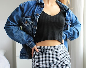 Vintage Levi Jean Jacket Oversized Unisex Denim Jacket Medium Wash 90s Distressed Large / XL