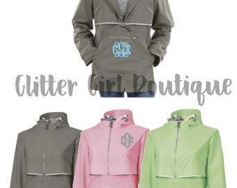 Charles River New Englander Pullover *BRAND NEW* | Monogrammed Rain Jacket | Charles River Rain Jacket | Rain Jackets for Her | Personalized