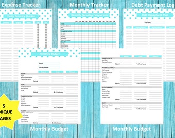 Personalized Monthly Budget Printables
