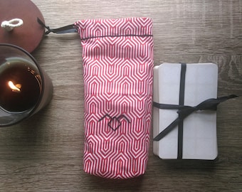 Twin Peaks Hand Embroidered Tarot Deck Bag
