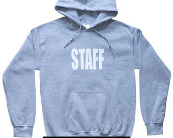 Unisex Staff Hoodie Justin Bieber style Hooded Sweatshirts Unisex Hoodie Staff Gray Hoodie