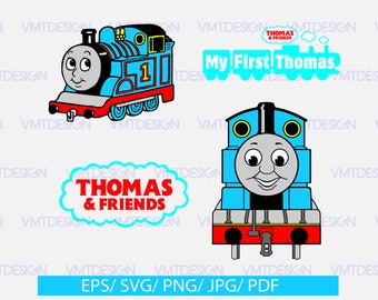 Thomas the train Svg, Thomas The Train Clipart - SVG Files for Silhouette Cameo or Cricut, files download svg, eps, jpg, png, pdf